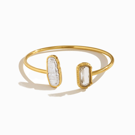 Adjustable Bangle SZ1057 - Stainless Steel