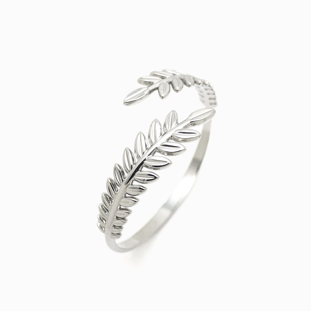 Adjustable Wheat Ear Bangle SZ1012 - Stainless Steel