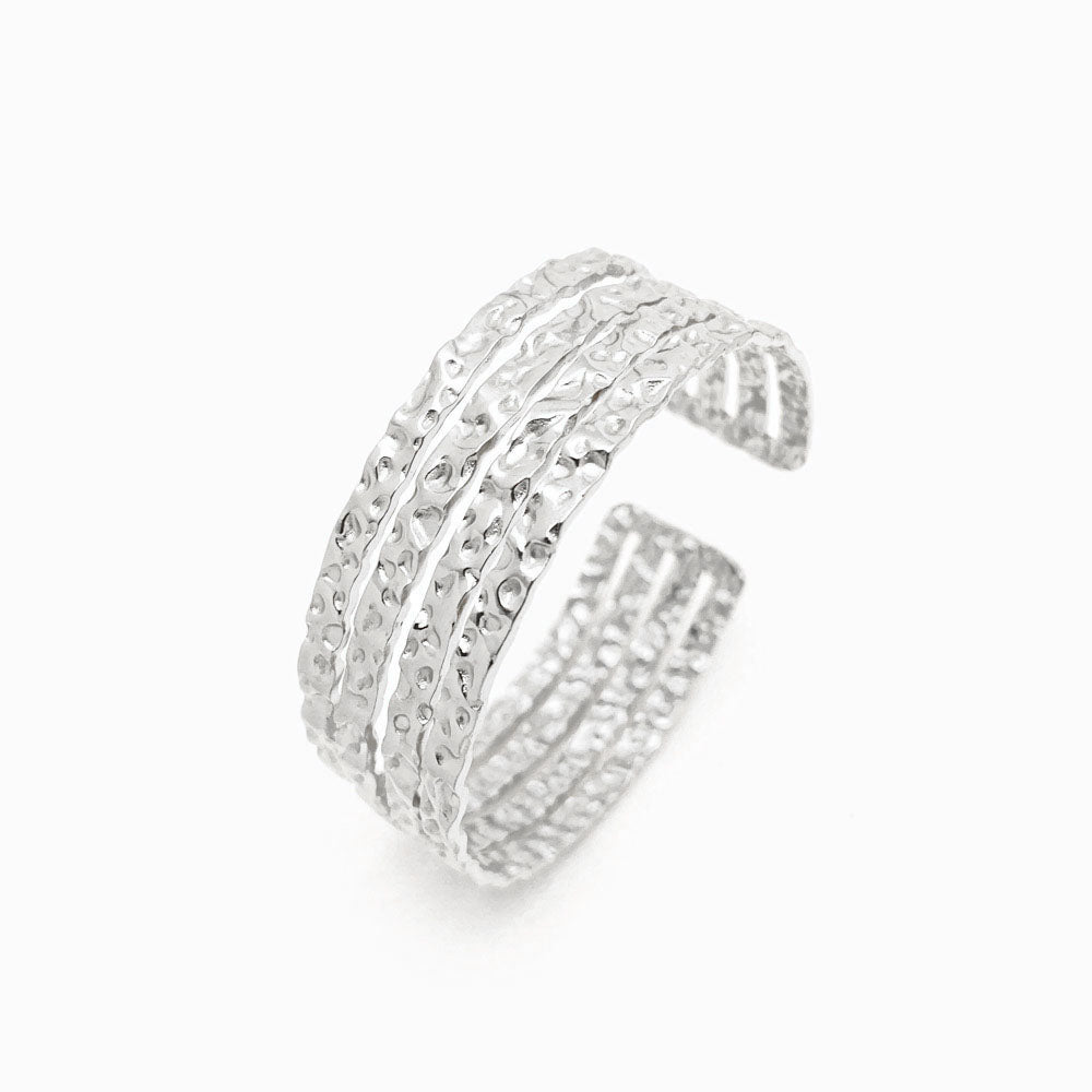 Adjustable Geometric Bangle SZ1020 - Stainless Steel