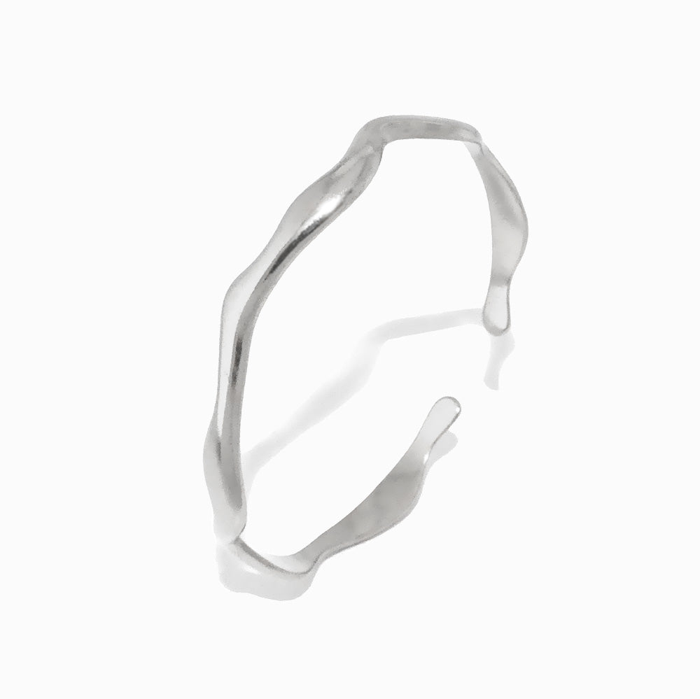 Adjustable Geometric Bangle SZ1025 - Stainless Steel