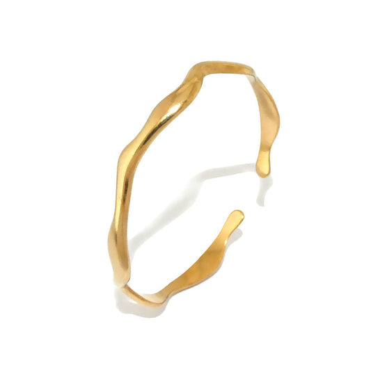 Adjustable Geometric Bangle SZ1025 - Stainless Steel