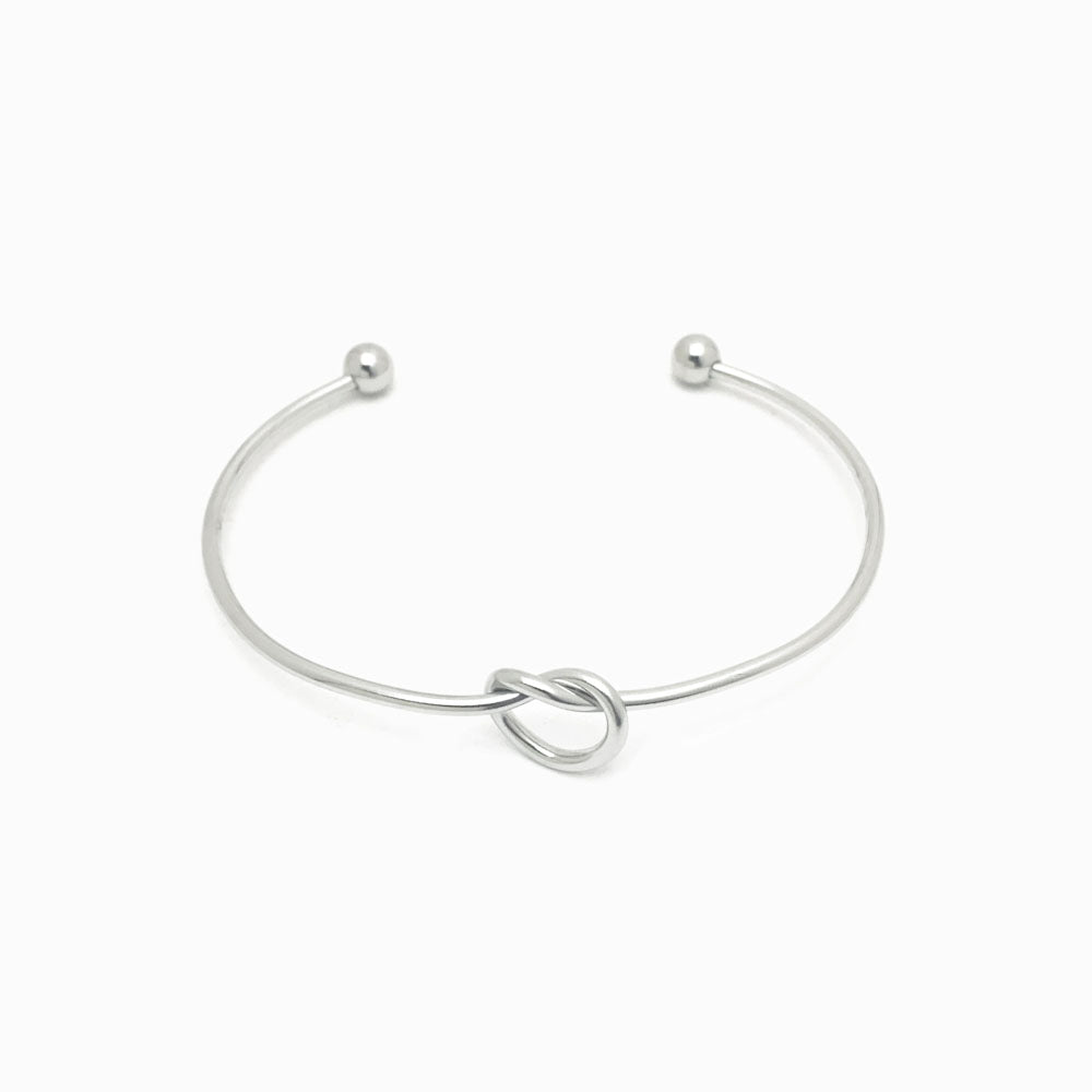 Adjustable Heart Bangle SZ1027 - Stainless Steel