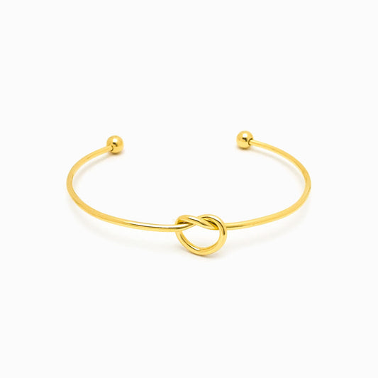 Adjustable Heart Bangle SZ1027 - Stainless Steel
