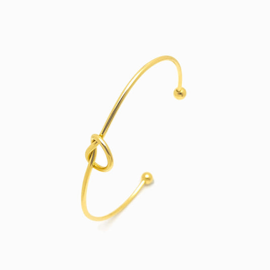 Adjustable Heart Bangle SZ1027 - Stainless Steel