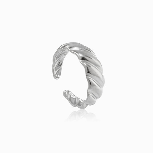 Silver Adjustable Ring JZ1264 - Stainless Steel