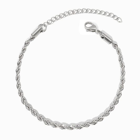 Twisted Bracelet 3mm SL8007 - Stainless Steel