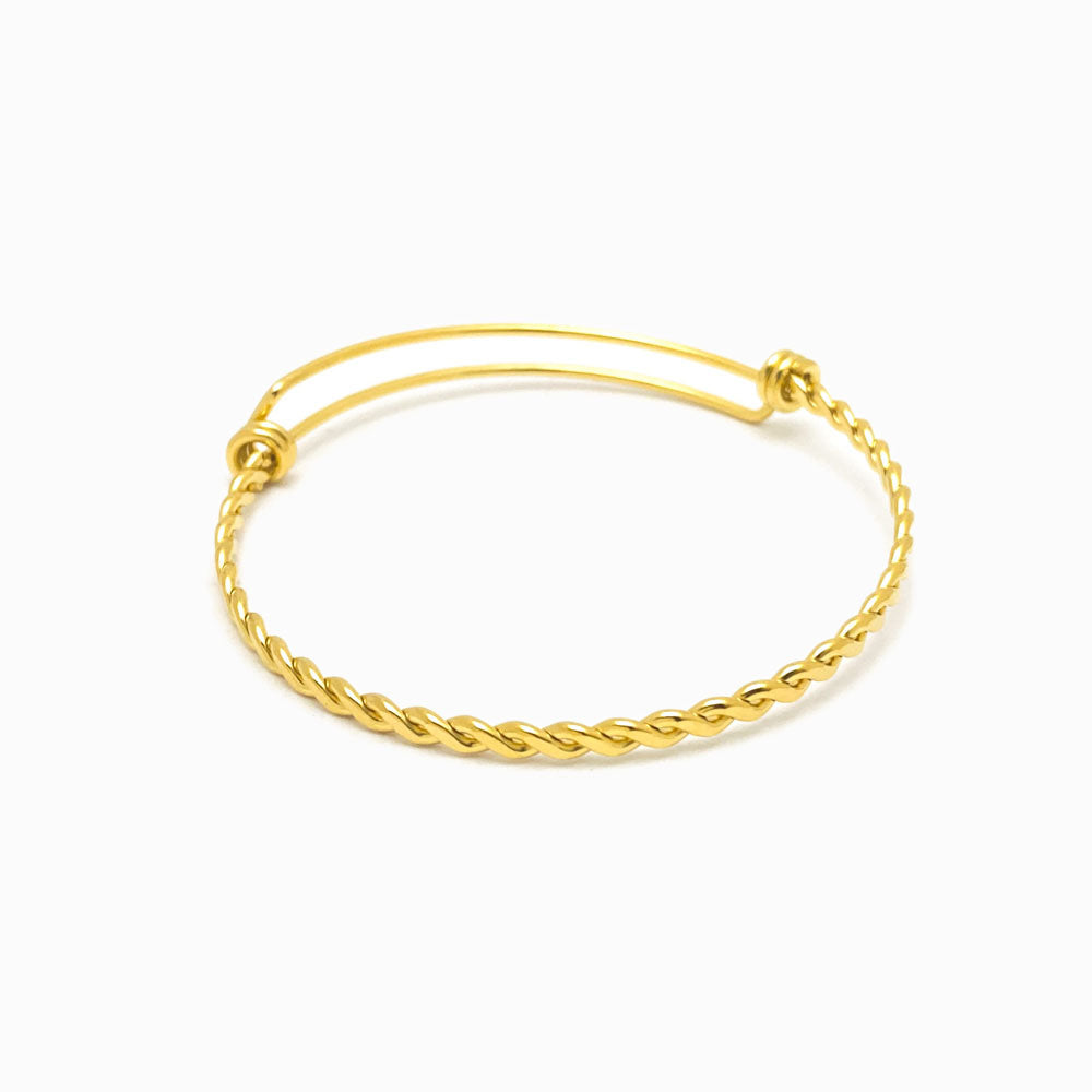 Twisted Bangle SZ1026 - Stainless Steel